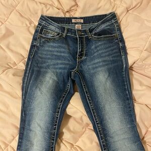 Rock & Republic Blue Skinny Jeans with Medium Wash